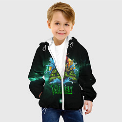 Куртка с капюшоном детская Valheim повелитель морей, цвет: 3D-белый — фото 2