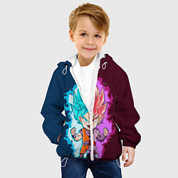 Куртка с капюшоном детская Vegeta power, цвет: 3D-белый — фото 2