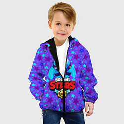 Куртка с капюшоном детская Brawl Stars Blue, цвет: 3D-черный — фото 2
