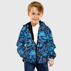 Куртка с капюшоном детская ГЖЕЛЬ ГЛИТЧ GG ГГ, цвет: 3D-черный — фото 2