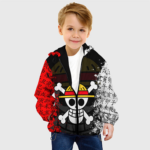 Детская куртка ONE PIECE ВАН ПИС ЧЕРЕП / 3D-Черный – фото 4