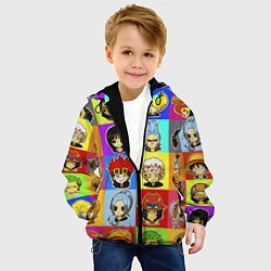 Куртка с капюшоном детская ONE PIECE ВАН ПИС УЗОР, цвет: 3D-черный — фото 2
