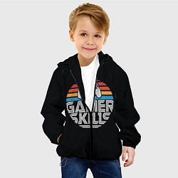 Куртка с капюшоном детская GAMER SKILLS, цвет: 3D-черный — фото 2