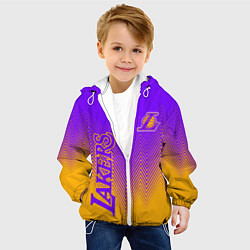 Куртка с капюшоном детская LOS ANGELES LAKERS ЛЕЙКЕРС, цвет: 3D-белый — фото 2