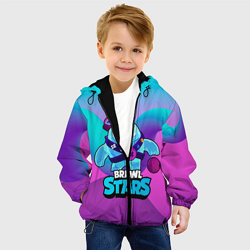 Детская куртка Сквик Squeak Brawl Stars / 3D-Черный – фото 4