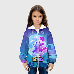 Куртка с капюшоном детская Сквик Squeak Brawl Stars, цвет: 3D-белый — фото 2