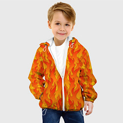 Куртка с капюшоном детская ПЛАМЯ 2 0, цвет: 3D-белый — фото 2