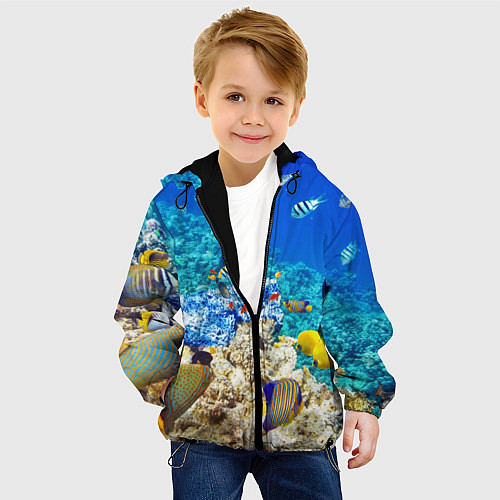 Детская куртка Морской мир / 3D-Черный – фото 4