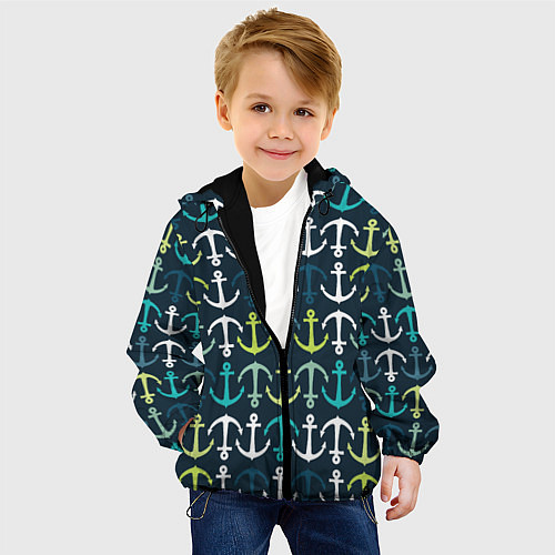 Детская куртка Якоря / 3D-Черный – фото 4