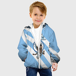 Куртка с капюшоном детская Рахим Стерлинг МанСити, цвет: 3D-белый — фото 2