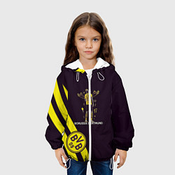 Куртка с капюшоном детская Холанд Боруссия, цвет: 3D-белый — фото 2