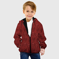 Куртка с капюшоном детская Isaacs pattern, цвет: 3D-черный — фото 2
