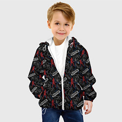 Куртка с капюшоном детская Бокс, цвет: 3D-белый — фото 2