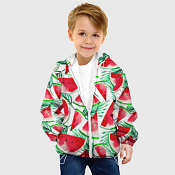 Куртка с капюшоном детская Арбузное настроение, цвет: 3D-белый — фото 2