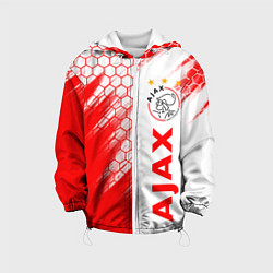 Куртка с капюшоном детская FC AJAX AMSTERDAM ФК АЯКС, цвет: 3D-белый