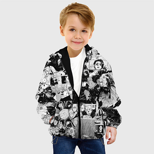 Детская куртка Магическая Битва / 3D-Черный – фото 4
