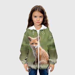 Куртка с капюшоном детская Лисенок, цвет: 3D-белый — фото 2