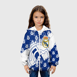 Куртка с капюшоном детская REAL MADRID РЕАЛ МАДРИД, цвет: 3D-белый — фото 2