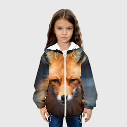 Куртка с капюшоном детская Хитрая лисица, цвет: 3D-белый — фото 2
