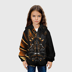 Куртка с капюшоном детская Монстр, цвет: 3D-черный — фото 2