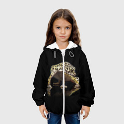 Куртка с капюшоном детская ЭУБЛЕФАР EUBLEPHARIS, цвет: 3D-белый — фото 2