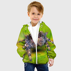 Куртка с капюшоном детская ПАУК МАКРО, цвет: 3D-белый — фото 2