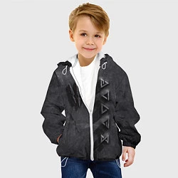 Куртка с капюшоном детская THE WITCHER КАМЕНЬ, цвет: 3D-белый — фото 2