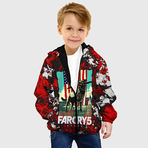 Детская куртка Farcry5 / 3D-Черный – фото 4