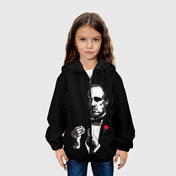 Куртка с капюшоном детская Крёстный Отец The Godfather, цвет: 3D-черный — фото 2