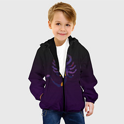 Куртка с капюшоном детская Drive - Retrowave, цвет: 3D-черный — фото 2