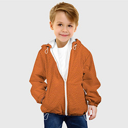 Куртка с капюшоном детская Баскетбол, цвет: 3D-белый — фото 2