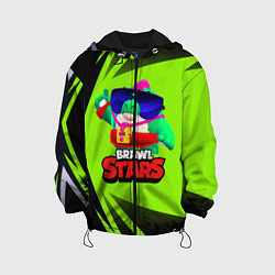 Куртка с капюшоном детская Базз Buzz Brawl Stars, цвет: 3D-черный