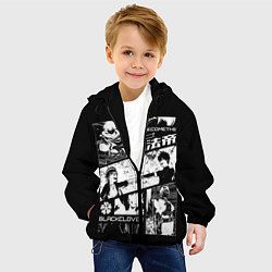 Куртка с капюшоном детская Аста и Юна Черный клевер, цвет: 3D-черный — фото 2