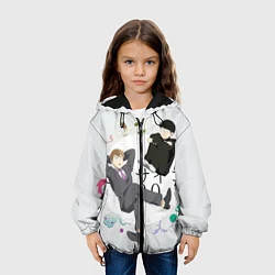 Куртка с капюшоном детская Моб и учитель Рейген Аратака, цвет: 3D-черный — фото 2