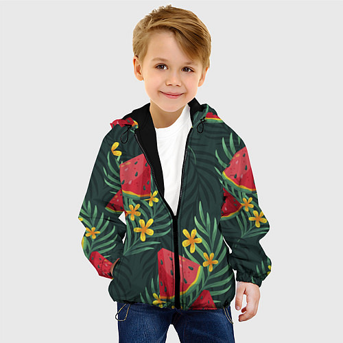 Детская куртка Арзуб и папоротник / 3D-Черный – фото 4