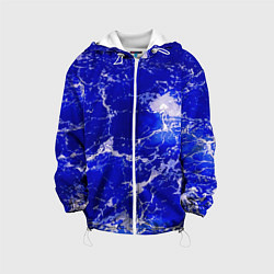 Куртка с капюшоном детская Морские волны!, цвет: 3D-белый
