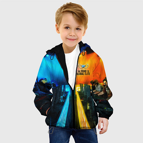 Детская куртка Road to global elite / 3D-Черный – фото 4