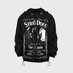 Куртка с капюшоном детская Бродячие псы Дазай ОСаму, цвет: 3D-черный