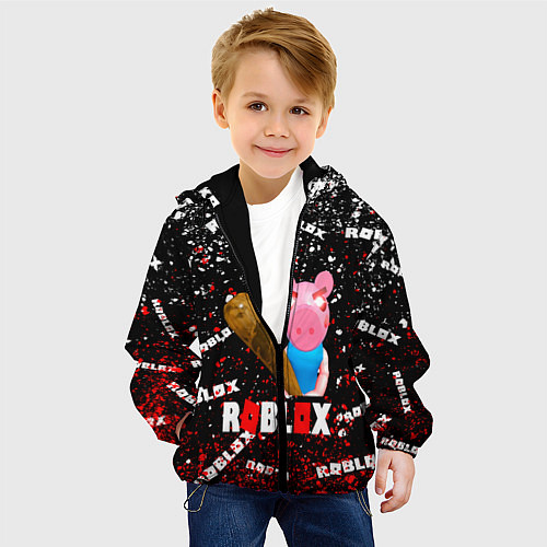 Детская куртка Roblox piggyСвинка Пигги / 3D-Черный – фото 4