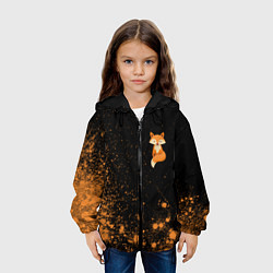 Куртка с капюшоном детская Foxy - Paint, цвет: 3D-черный — фото 2