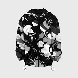 Куртка с капюшоном детская Russia Камуфляж белый New 202223, цвет: 3D-черный