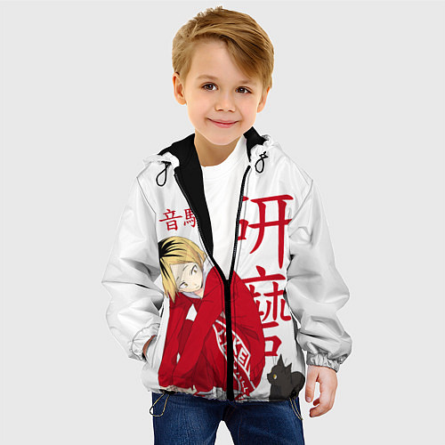 Детская куртка Кенма Козуме, Haikyuu!! / 3D-Черный – фото 4