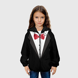 Куртка с капюшоном детская Смокинг, цвет: 3D-черный — фото 2