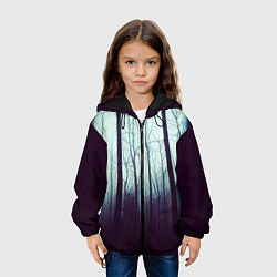 Куртка с капюшоном детская ЖУТКИЙ ЛЕС, цвет: 3D-черный — фото 2