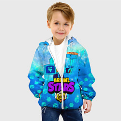 Куртка с капюшоном детская Эш Ash Brawl Stars, цвет: 3D-белый — фото 2