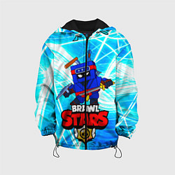 Куртка с капюшоном детская Ninja Ash Ниндзя Эш, Brawl Stars, цвет: 3D-черный