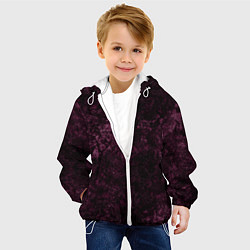 Куртка с капюшоном детская Мраморная текстура камня, цвет: 3D-белый — фото 2