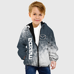 Куртка с капюшоном детская Мазда - Спрей, цвет: 3D-черный — фото 2
