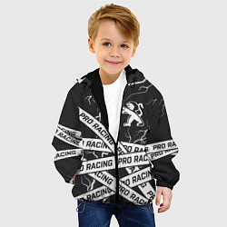 Куртка с капюшоном детская Peugeot - Racing Tapes, цвет: 3D-черный — фото 2