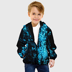 Куртка с капюшоном детская Глубокая пещера, цвет: 3D-черный — фото 2
